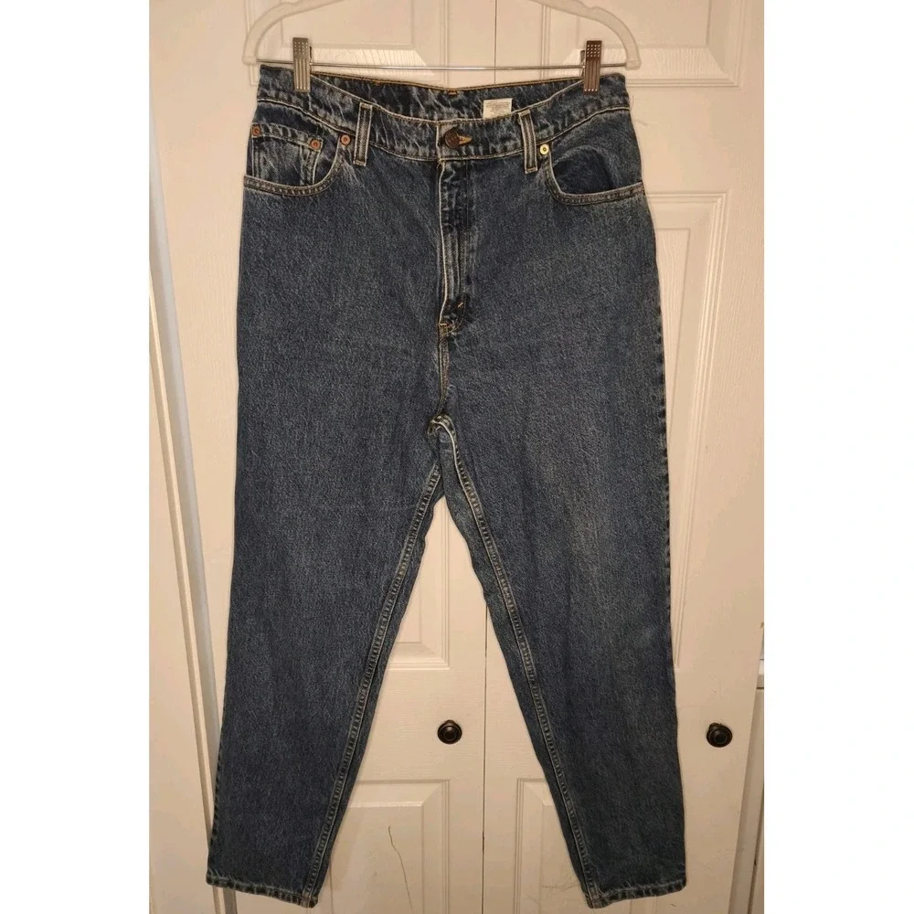 Levi's 551 Size 14 MED Relaxed Fit Tapered Leg MOM Jeans Women's Vintage 90s‎